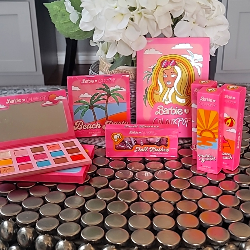 ColourPop Malibu Barbie full makeup collection.